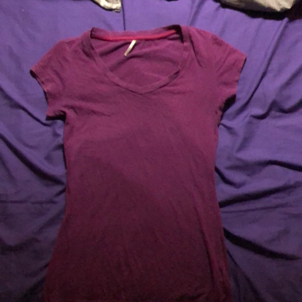 Purple v neck tee